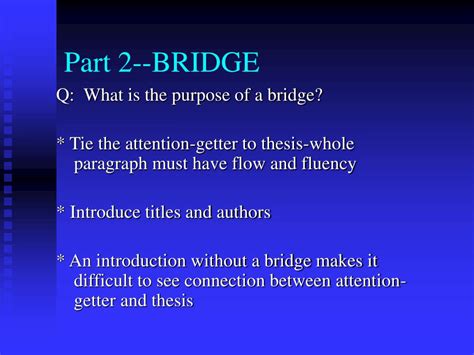 What Is a Bridge in an Essay Example: Connection and Insight