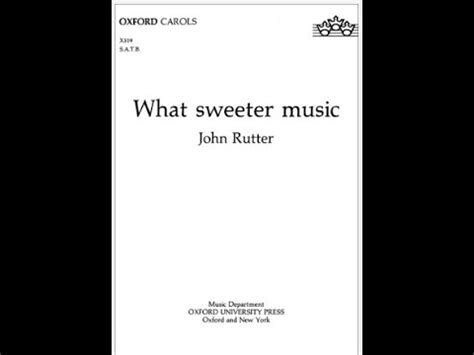 What Sweeter Music Rutter: A Delicate Discussion